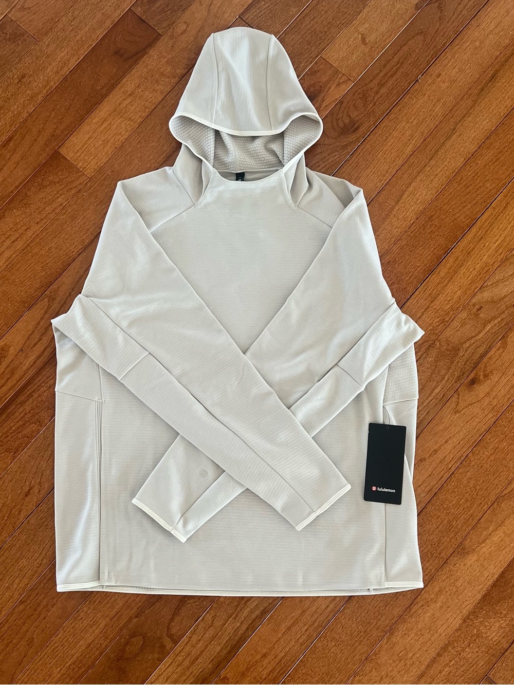 Lululemon NWT GridLiner Fleece Hoodie XXL Heathered Ivory